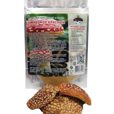 Amanita muscaria dried caps for microdosing 30 g